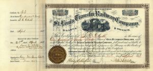St. Louis Transfer Railway Co. - Railroad Stock Certificate