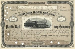 Chicago, Rock Island and Pacific Railway Co. - Stock Certificate