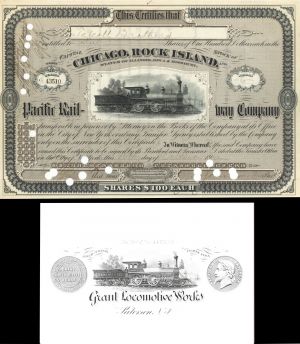 Chicago, Rock Island and Pacific Railway - Stock Certificate