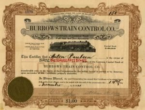 Burrows Train Control Co.