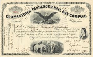 Germantown Passenger Railway Co. - Stock Certificate