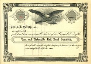 Troy and Tiptonville Rail Road Co.