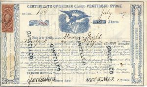 Milwaukee and Prairie Du Chien Railway Co. -  Stock Certificate