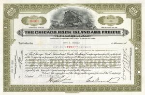 Chicago, Rock Island and Pacific Railway Co. - Stock Certificate