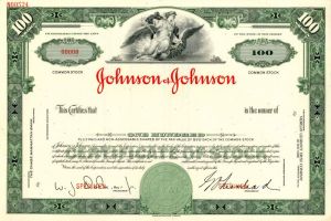 Johnson and Johnson  - Stock Certificate