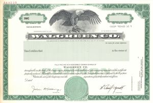 Walgreen Co. - Specimen Stock Certificate