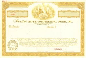 Investors Inter-Continental Fund, Inc. - Stock Certificate