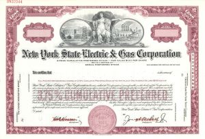 New York State Electric and Gas Corp. - Specimen Stock Certificate