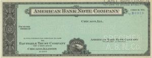 American Bank Note Co. - Specimen Check