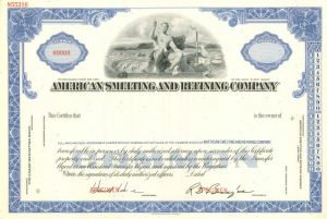 American Smelting and Refining Co. - Specimen Stock Certificate