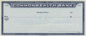 Commonwealth Bank - Specimen Check