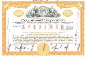 Copperweld Corporation - Specimen Stock Certificate