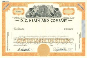 D. C. Heath and Co. - Stock Certificate
