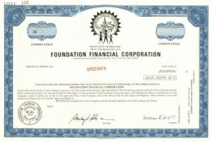 Foundation Financial Corporation - Stock Certificate