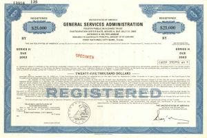 General Services Administration - $25,000 - Bond