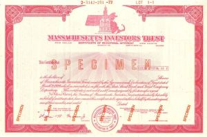 Massachusetts Investors Trust - Stock Certificate