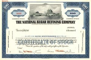 National Sugar Refining Co. - Stock Certificate