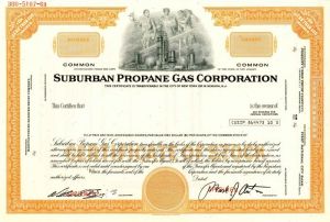 Suburban Propane Gas Corporation - Stock Certificate