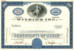 Wilding Inc. - Stock Certificate