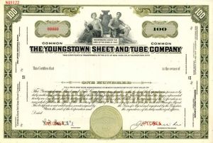 Youngstown Sheet and Tube Co. - Stock Certificate