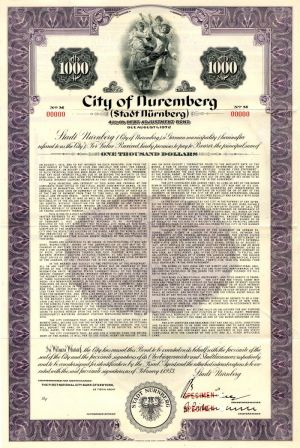 City of Nuremberg - $1,000
