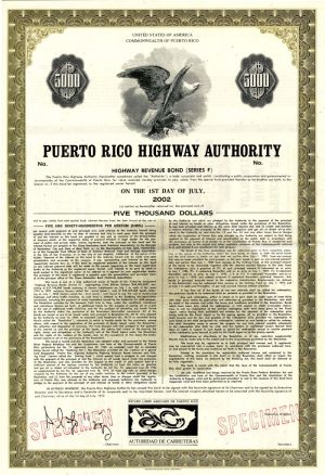 Puerto Rico Highway Authority - $5,000