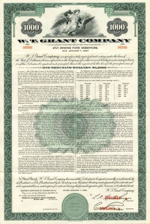 W.T. Grant Co. - $1,000