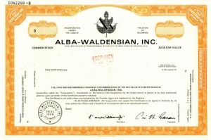 Alba-Waldensian, Inc.
