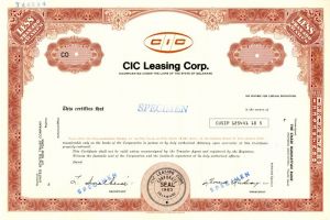 CIC Leasing Corp.