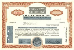 Harvey's Stores, Inc.
