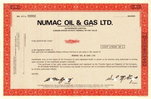 Numac Oil and Gas Ltd.