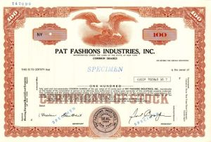 Pat Fashions Industries, Inc.