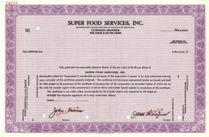 Super Food Services, Inc.