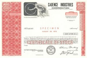 Cadence Industries Corporation - Specimen Stock