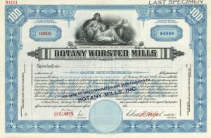 Botany Worsted Mills - Specimen Stock