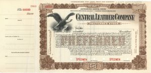 Central Leather Co. - Specimen Stock