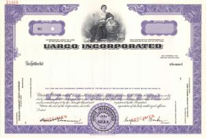 Uarco Inc. -  Specimen Stock Certificate