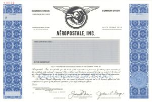 Aeropostale, Inc. -  Specimen Stock Certificate