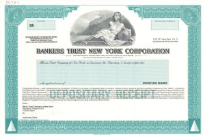 Bankers Trust New York Corp. - Specimen Depositary Receipt Certificate