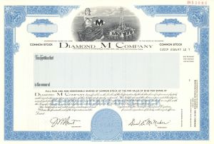 Diamond M Co. -  Specimen Stock Certificate