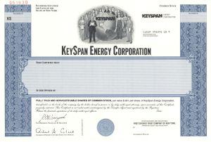 Keyspan Energy Corp. - Specimen Stock Certificate