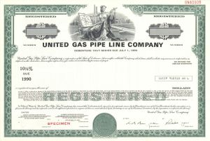 United Gas Pipe Line Co. - Specimen Bond