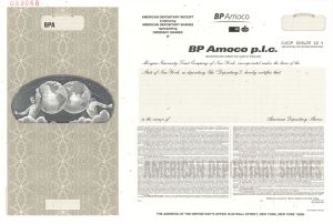 BP Amoco p.l.c. -  Specimen Stock Certificate