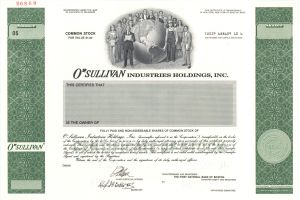 O'Sullivan Industries Holdings, Inc.  -  1994 Specimen Stock Certificate