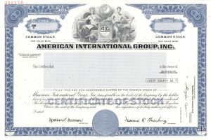 American International Group, Inc. - AIG - 2004 dated Specimen Stock Certificate