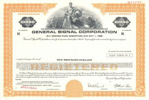 General Signal Corp. - 1904 dated $10,000 or $1,000 Specimen Bond