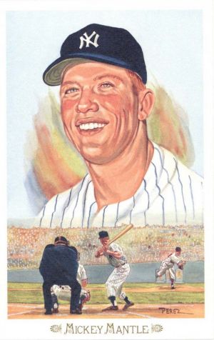 Mickey Mantle Postcard - Sports Memorabilia