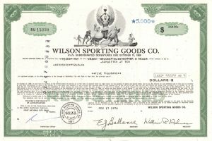 Wilson Sporting Goods Co. - Athletic Equipment Supplier - $5,000 Bond