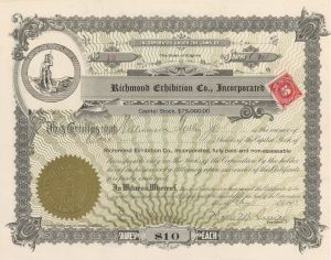 Richmond Exhibition Co., Inc. - Stock Certificate