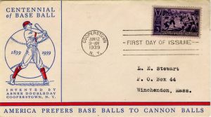 Envelope Commemorating Centennial of Base Ball